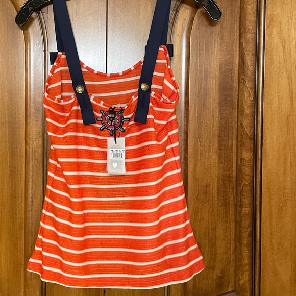 Bluegirl Blumarine Beachwear Sailor Tank Top - Picture 2 of 6